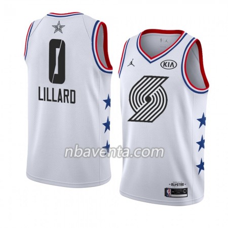 Camiseta Hombre Portland Trail Blazers Damian Lillard 0 2019 All-Star Jordan Brand Blanco Swingman Camiseta Hombre Portland Trail Blazers Damian Lillard 0 2019 All-Star Jordan Brand Blanco Swingman